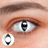 Lentes De Contacto Color Ojo De Gato Blanco Halloween